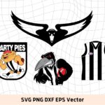 Collingwood Mascot Image Download SVG, Jersey PNG