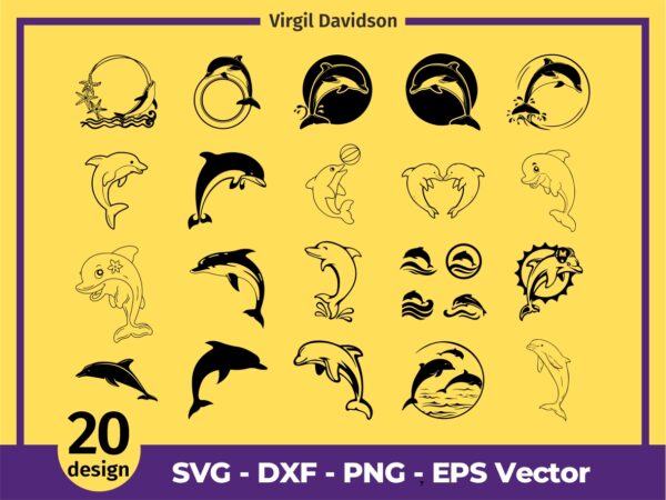 Dolphin SVG Cricut, Nautical, Dolphin Clipart, Dolphin Vector, Dolphin Cut Files