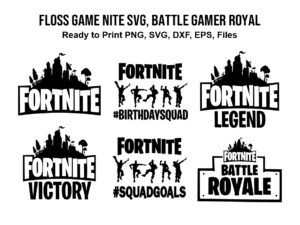 Floss Game Nite SVG, Battle Gamer Royal