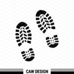 Foot Shoe Kick Footprint Clipart SVG Image