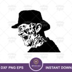 Freddy Krueger SVG, Halloween Horror DXF CNC Cutting Freddy Krueger