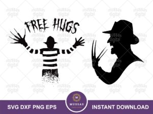 Freddy Krueger Silhouette SVG