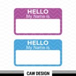 Hello My Name is Blank Name Tag Image Download, SVG, PNG, EPS