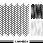 Herringbone Pattern Seamless SVG Cricut