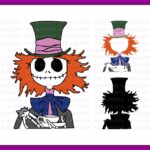 Jack Skellington SVG Horror Movie, Halloween Mad Hatter