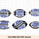 Lion Football SVG Bundle