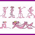 Pink Panther SVG Cartoon Bundle, Vector