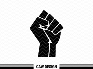 Raised Black Power SVG