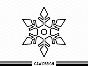 Snow Flake Winter Christmas, outline, SVG, Cricut