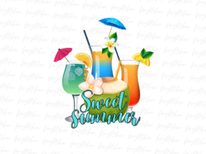 Sweet summer drinks png T -Shirt Design