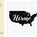 US Home Map Shape SVG