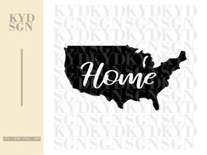 US Home Map Shape SVG