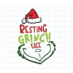 resting grinch face svg cut files image