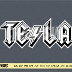 ACDC Tesla Logo Fun SVG Vector