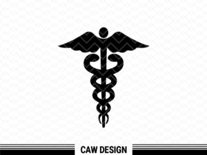 Caduceus Symbol SVG Cricut