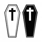 Coffin Cross Halloween SVG