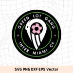 Green Lot Gang Inter Miami SVG, Logo Green Lot Gang Vector PNG