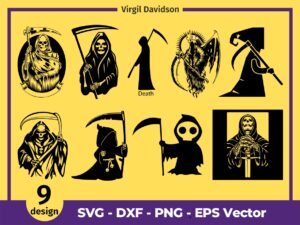 Grim Reaper Design pack Gamer Grim Reaper Death Halloween