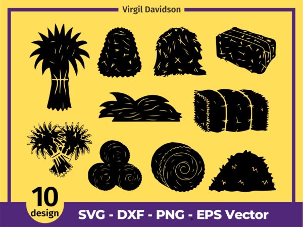 Hay SVG Cut Files Hay Silhouette