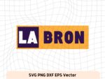 LA Bron Lebron James SVG