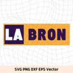 LA Bron Lebron James SVG