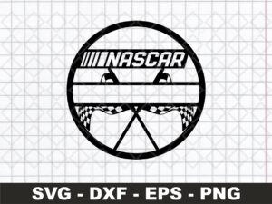 Nascar Monogram Sign Template SVG