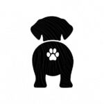 Puppy Silhouette Animal Pet Paw SVG