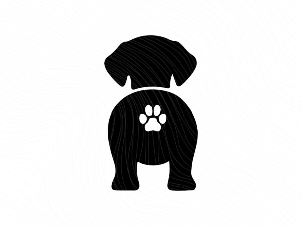 Puppy Silhouette Animal Pet Paw SVG