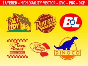 AL'S BNL DINOCO PIZZA PLANNET SVG Cricut