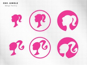 Barbie Head PNG, EPS, Doll Barbie SVG