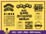 Bingo SVG Bundle Cut Files Bingo Silhouette