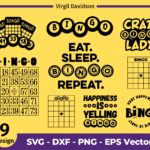 Bingo SVG Bundle Cut Files Bingo Silhouette