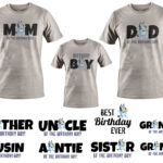 SVG Bluey Family Birthday T-shirt Design