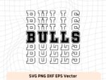 Bulls SVG Digital Download, NBA, Team Basketball, Bulls PNG