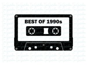 Cassette Tape 90s SVG, SVG File for Cricut