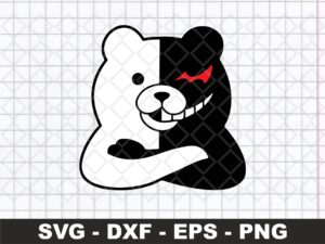 Danganronpa Monokuma Anime SVG Layered