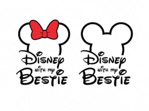 Disney with my bestie, Friendship Vacation, Disney Design SVG EPS