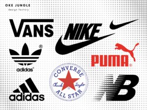 Fashion Brand Bundle Converse, All Star, Nike, Puma, Adidas, Vans SVG, PNG, DXF, EPS