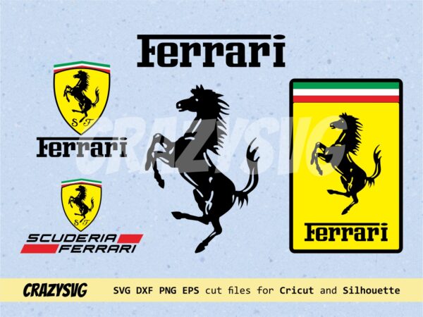 Ferrari SVG PNG PRINT