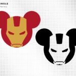 Funny Iron Man SVG, Parody Mickey Mouse PNG, Iron Man PNG