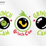 Grinch Cam SVG, Grinch PNG, Christmas Vector