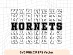 Hornets SVG Digital Download, NBA, Team Basketball, Hornets PNG