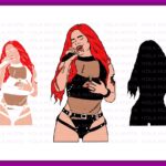 Karol G Bichota Red Hair Halloween SVG Layer