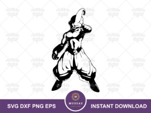 Kid Buu SVG for Cricut, Anime Clipart, Dragon ball Vector