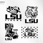 LSU SVG, Lsu Tigers DXF, Laser CNC