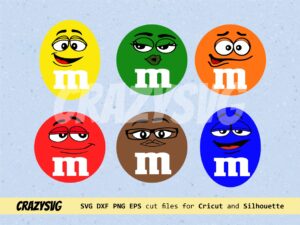 MMS Chocolate Face SVG Layered