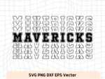 Mavericks SVG Digital Download, NBA, Team Basketball, Mavericks PNG