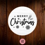 Merry Christmas Sign SVG, Farmhouse Decoration, PNG, EPS