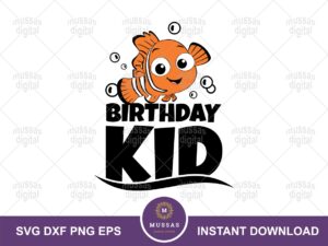 Nemo Birthday Boy svg cricut