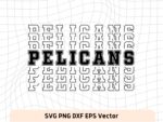 Pelicans SVG Digital Download, NBA, Team Basketball, Pelicans PNG